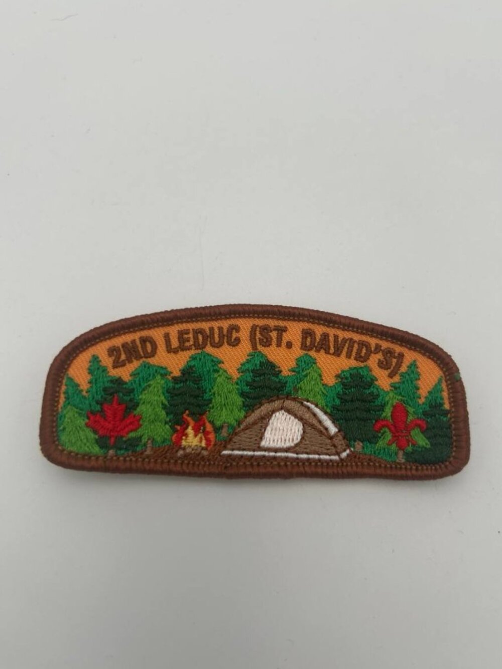 Vintage Scouts Canada 2nd Leduc St Davids Camping Patch